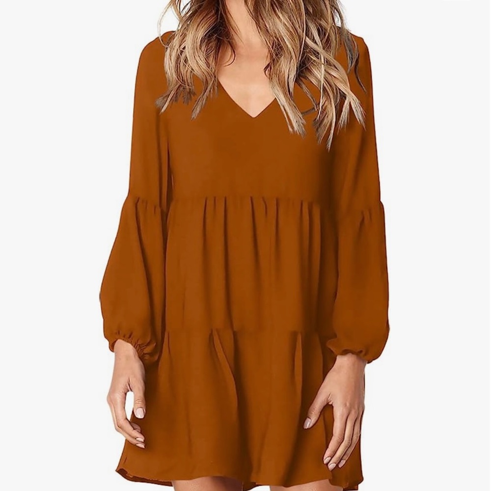 NEVER WORN BURNT ORANGE DRESS